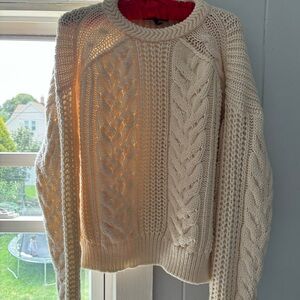 Maje Maxime Thick Cable Knit Sweater